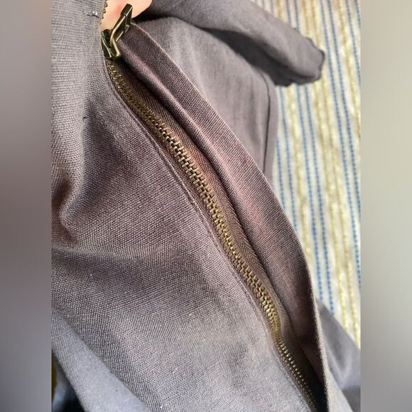 Maria Stanley Anthropologie Cascada Cropped Jumpsuit XS Grey - Picture 9 of 11